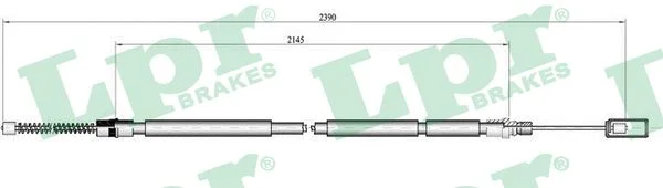Tažné lanko, parkovací brzda LPR C0103B – OE 4745G8