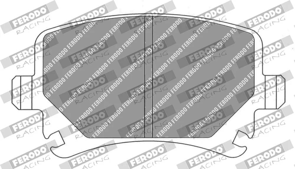 Sada brzdových destiček, kotoučová brzda FERODO RACING FCP1636H