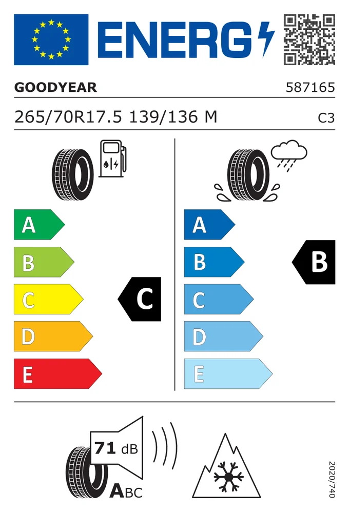 265/70R17.5 CGO KMAX S MS GOODYEAR 265/70R17.5CGOKMAXSMS