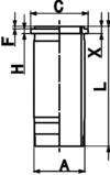 Válcové pouzdro KOLBENSCHMIDT 89925110 – OE 1942478