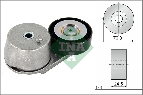 Napínací rameno, žebrovaný klínový řemen Schaeffler INA 534070410
