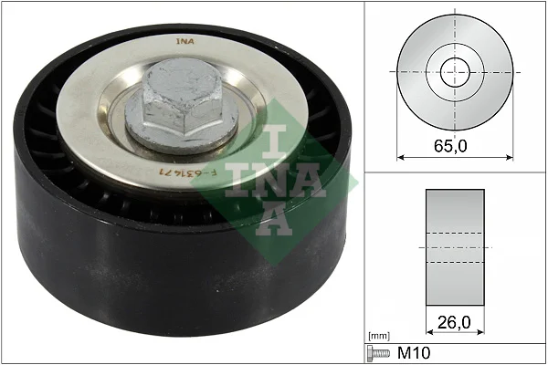 Vratná/vodicí kladka, klínový žebrový řemen Schaeffler INA 532089610
