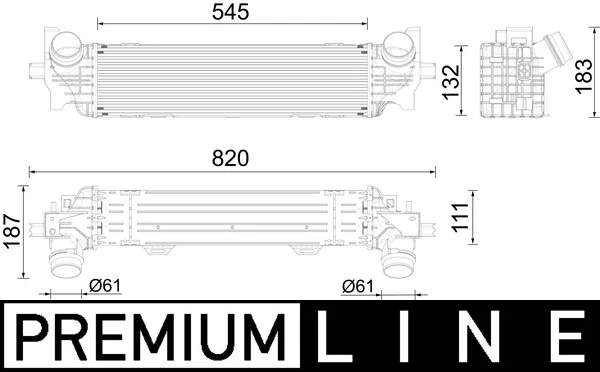 Chladič turba MAHLE CI626000P – OE 17518576510