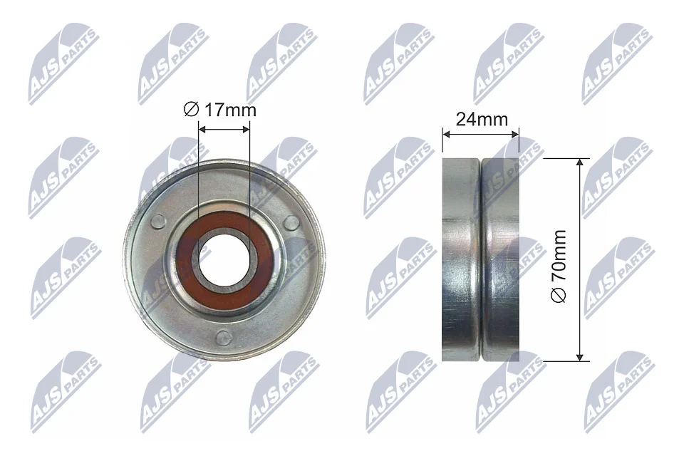 Vratná/vodicí kladka, klínový řemen NTY RNK-AU-051 – OE 038903315AB