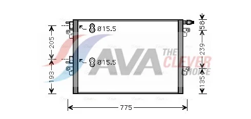 Kondenzátor, klimatizace AVA Clever Choice RTA5382