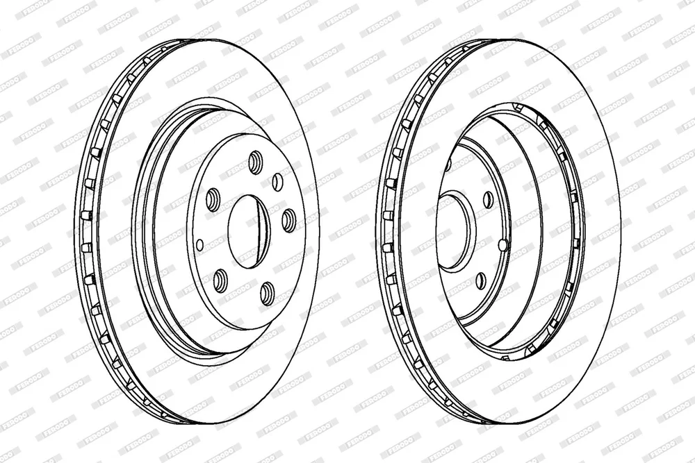Brzdový kotouč FERODO DDF1855C-1 – OE 7L8615601