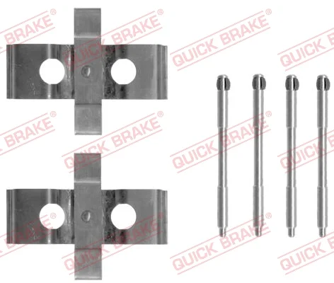 Sada prislusenstvi, oblozeni kotoucove brzdy QUICK BRAKE 109-1296