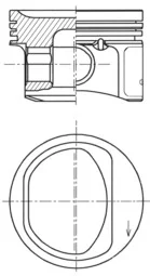 Píst KOLBENSCHMIDT 41754600
