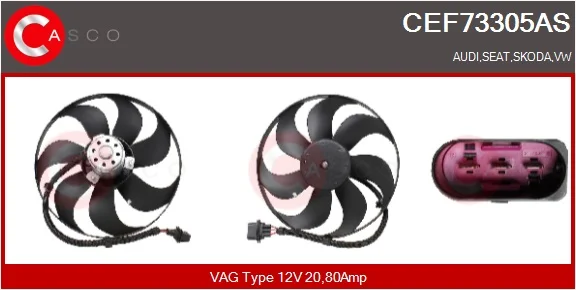 Větrák, chlazení motoru CASCO CEF73305AS Větrák, chlazení motoru CASCO CEF73305AS