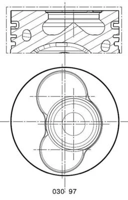 Píst MAHLE 0309700