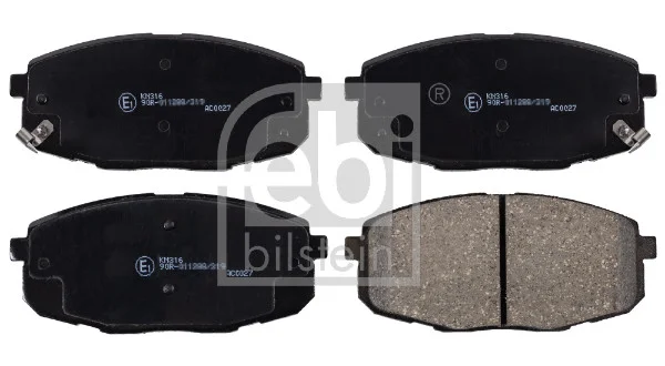 Sada brzdových destiček, kotoučová brzda FEBI BILSTEIN 170119