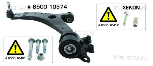 Řídicí páka, zavěšení kol TRISCAN 850010574