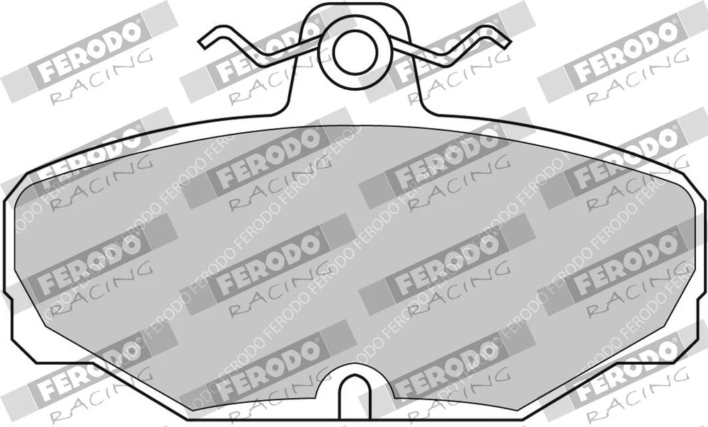 Sada brzdových destiček, kotoučová brzda FERODO RACING FCP408H