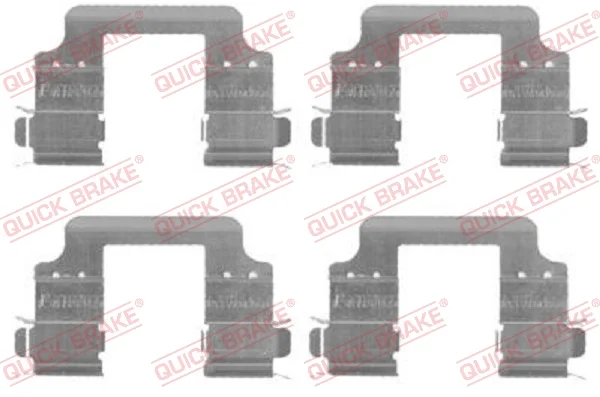 Sada prislusenstvi, oblozeni kotoucove brzdy QUICK BRAKE 109-1728