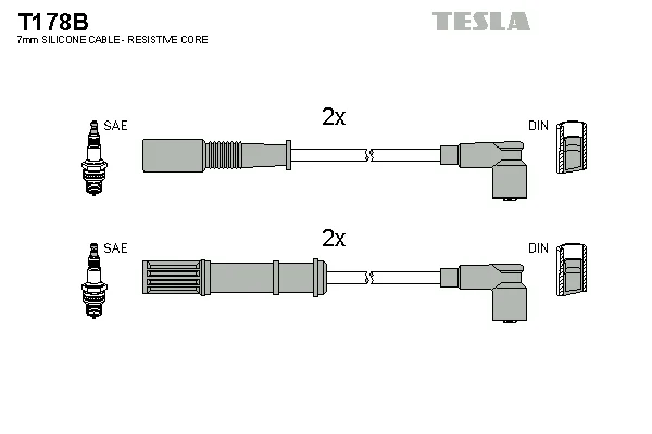 Sada kabelů pro zapalování TESLA T178B – OE 46749624
