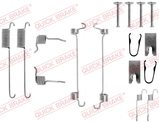 Sada příslušenství, brzdové čelisti QUICK BRAKE 105-0751