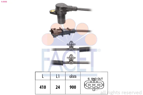 Generátor impulsů, klikový hřídel FACET 9.0848 – OE 39180-2A510
