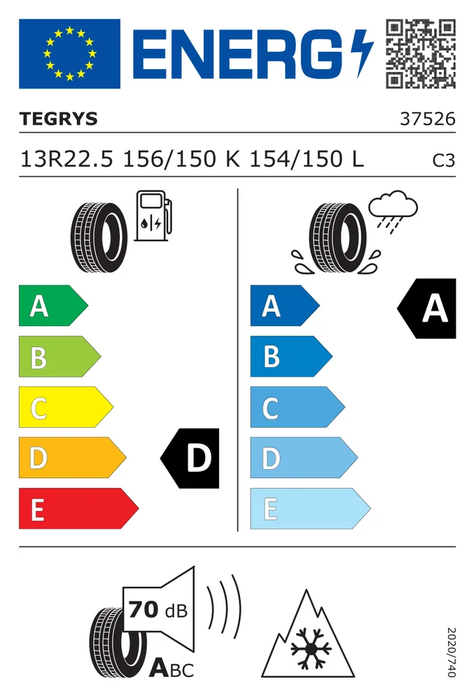 13R22.5 CTE TE-68S TEGRYS 13R22.5CTETE-68S