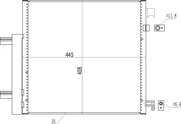 CHLADIČ DO KLIMAT.CHEVROLET SPARK 10- HART 621647 CHLADIČ DO KLIMAT.CHEVROLET SPARK 10- HART 621647