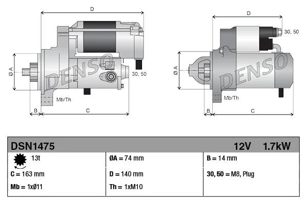 Startér DENSO DSN1475 – OE 28100-0Y240
