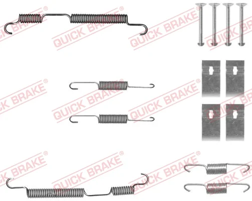Sada příslušenství, brzdové čelisti QUICK BRAKE 105-0050 Sada příslušenství, brzdové čelisti QUICK BRAKE 105-0050