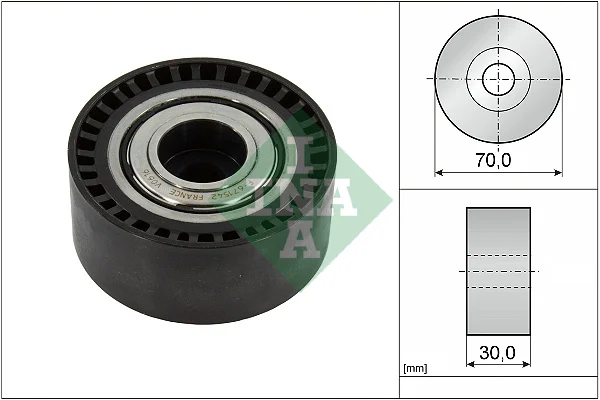 Vratná/vodicí kladka, klínový žebrový řemen Schaeffler INA 532092310