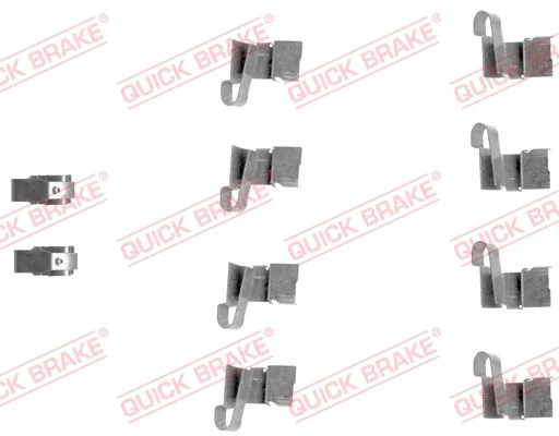Sada prislusenstvi, oblozeni kotoucove brzdy QUICK BRAKE 109-1671