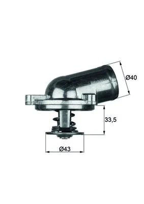 Termostat, chladivo MAHLE TI2279