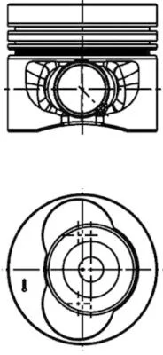 Píst KOLBENSCHMIDT 40683600 – OE 076107065A Píst KOLBENSCHMIDT 40683600 – OE 076107065A
