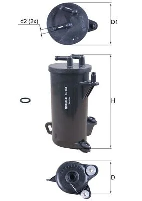 Palivový filtr KNECHT KL764D