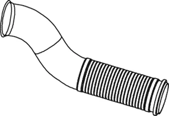 Výfuková trubka DINEX 82238 – OE 21718688