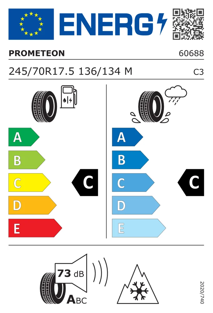 245/70R17.5 CPM R02PFD PROMETEON 245/70R17.5CPMR02PFD