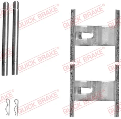 Sada prislusenstvi, oblozeni kotoucove brzdy QUICK BRAKE 109-1660