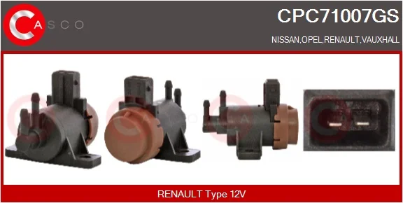 Měnič tlaku, výfukový systém CASCO CPC71007GS