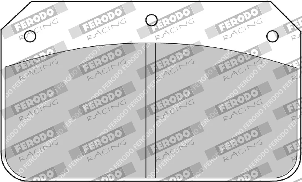 Sada brzdových destiček, kotoučová brzda FERODO RACING FRP502H