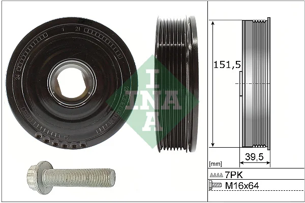 Sada řemenice, kliková hřídel Schaeffler INA 544017720