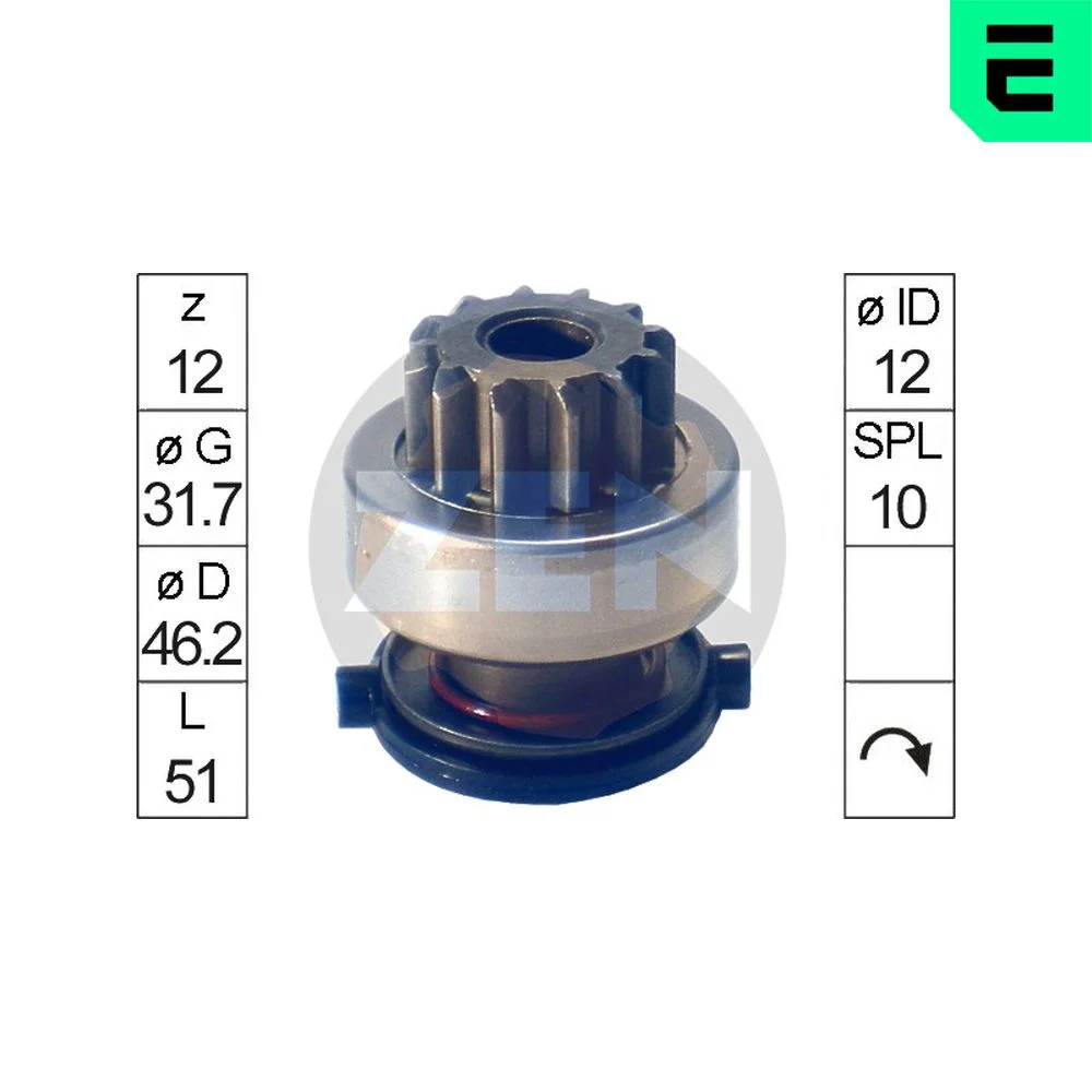 Volnobezny prevod, starter ERA ZN1696 – OE 0061512501