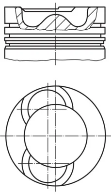Píst MAHLE 2097200 – OE 450858