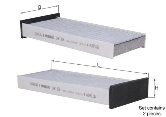 Filtr, vzduch v interiéru KNECHT LAK296/S Filtr, vzduch v interiéru KNECHT LAK296/S