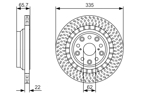 Kotouč brzdový BOSCH 0986479T35 – OE 4243250010 Kotouč brzdový BOSCH 0986479T35 – OE 4243250010