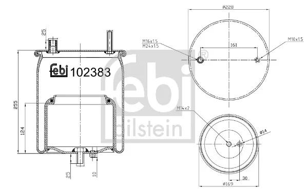 Mech, pneumaticke odpruzeni FEBI BILSTEIN 102383 – OE 21224751 Mech, pneumaticke odpruzeni FEBI BILSTEIN 102383 – OE 21224751