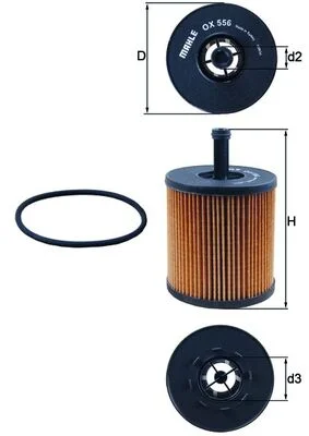Olejový filtr KNECHT OX556D