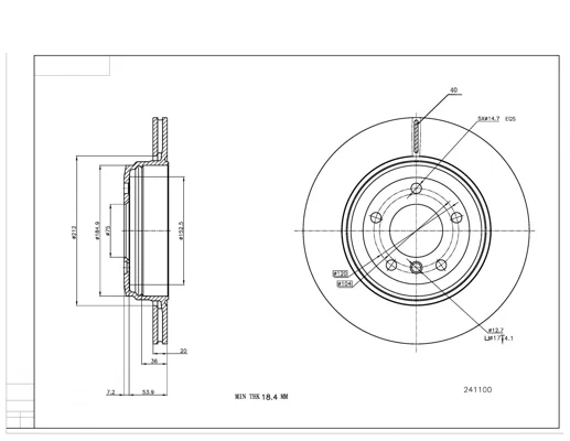 BRZ.KOTOUČ /Z/BMW E60 03- /LAK/KPL HART 241100