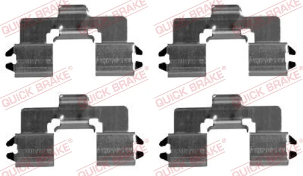 Sada prislusenstvi, oblozeni kotoucove brzdy QUICK BRAKE 109-1666