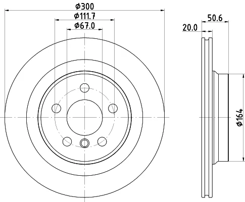 Brzdový kotouč HELLA 8DD355122-631